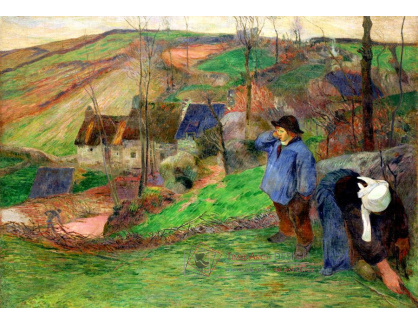 R9-215 Paul Gauguin - Pastýř a vesničanka