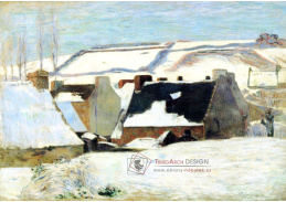 R9-216 Paul Gauguin - Pont Aven pod sněhem