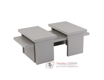 SANCTUARY, konferenční stolek 110x60cm, šedá