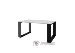 SAVA, konferenční stolek 90x58cm, černá / bílá