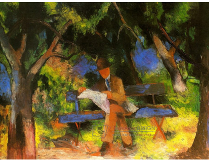 A-6063 August Macke - Muž v parku