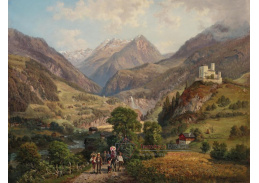 A-8667 Gustav Barbarini - Výletníci v údolí Tauern