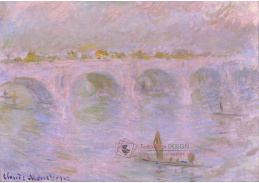 VCM 190 Claude Monet - Most Waterloo v Londýně