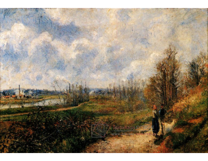 VCP-444 Camille Pissarro - La Sente du Chou v Pontoise