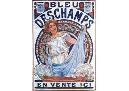 VAM56 Alfons Mucha - Bleu Deschamps