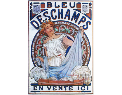 VAM56 Alfons Mucha - Bleu Deschamps