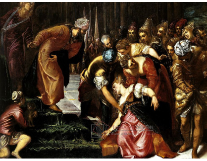 SO IV-474 Jacopo Tintoretto - Ester před Ahasuerusem