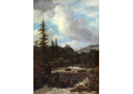 KO II-12 Jacob Isaacksz Van Ruisdael - Krajina s vodopádem poblíž hradu