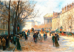 A-4147 Georges Fraipont - Flaneurs at La Madeleine v Paříži