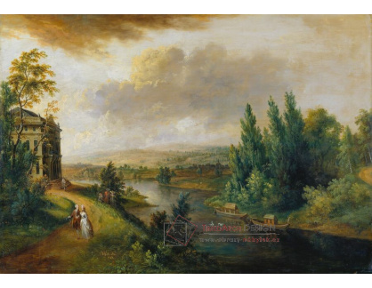 A-7443 Christian Georg Schütz - Zámek Schönbusch nedaleko Aschaffenburgu