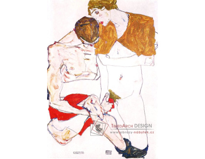 VES 214 Egon Schiele - Milenci