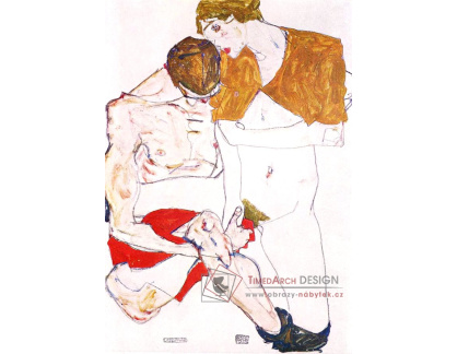 VES 214 Egon Schiele - Milenci