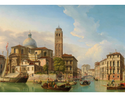 DDSO-1791 Neznámý autor - Pohled na San Geremia a Cannaregiu od Grand Canal v Benátkách