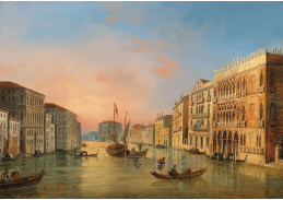 DDSO-3251 Carlo Grubacs - Pohled na Grand Canal s Ca d Oro v Benátkách
