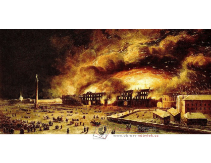SO XI-226 Claude Joseph Vernet - Požar zimního paláce 1838