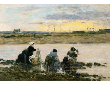 SO XI-421 Eugene Boudin - Pradleny u řeky