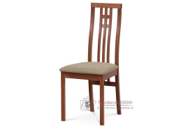 BC-2482 TR3, jídelní židle, třešeň / látka krémová