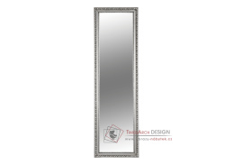 MALKIA 5, zrcadlo, dřevěný rám stříbrné barvy