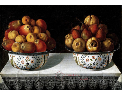 VZ088 Tomás Yepes - Dvě ovocné mísy na stole