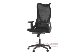 KA-S248 BK, kancelářská židle, látka mesh černá