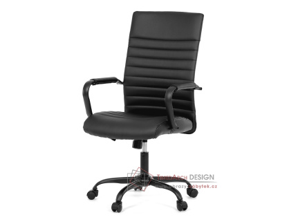 KA-V306 BK, kancelářská židle, ekokůže černá