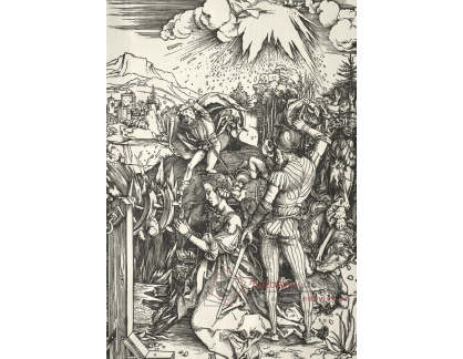 VR12-167 Albrecht Dürer - Umučení svaté Kateřiny