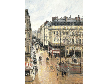 VCP-29 Camille Pissarro - Rue Saint-Honoré v odpoledních hodinách