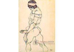 VES 119 Egon Schiele - Akt, levý bok ženského těla