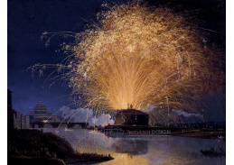 SO V-34 Jacob Philipp Hackert - Ohňostroj nad Castel Sant Angelo