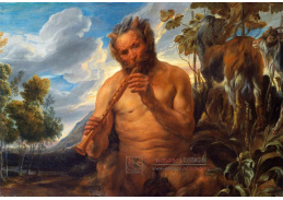 SO V-491 Jacob Jordaens - Satyr hrající na píšťalu