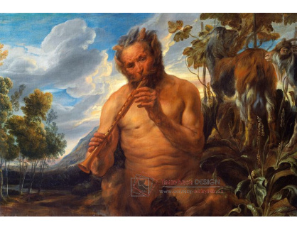 SO V-491 Jacob Jordaens - Satyr hrající na píšťalu