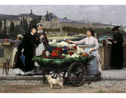 KO IV-408 Marie-Francois Firmin-Girard - Prodejce květin na Pont Royal
