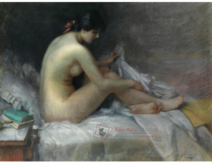 A-8638 Delphin Enjolras - Nahá na posteli