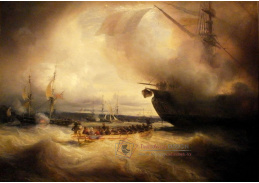 VL207 Theodore Gudin - Ludvík Filip a jeho rodina v přístavu Cherbourg, 03.9.1833