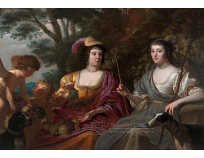 PORT-583 Gerard van Honthorst - Amalia van Solms a Charlotte de La Tremoille