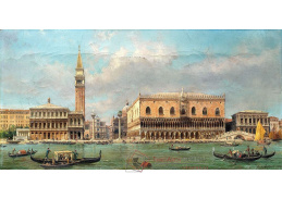 DDSO-2481 Luigi Querena - Pohled na náměstí Piazza San Marco a Dóžecí palác