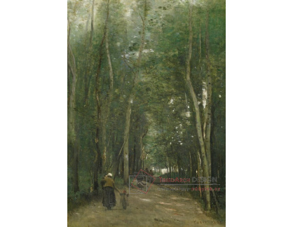 A-2879 Jean-Baptiste Camille Corot - Cesta v Saint-Cloud