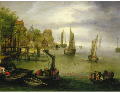 A-7005 Jan Brueghel - Přívoz naproti Antverpám