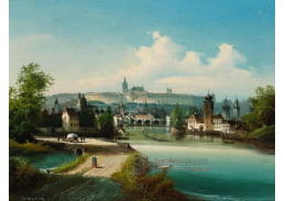 A-8701 Johann Wilhelm Jankowski - Pohled na Prahu