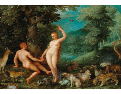 DDSO-3681 Jan Brueghel - Pokušení Adama v ráji
