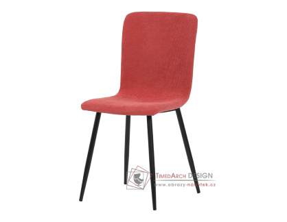 DCL-964 RED2, jídelní židle, černá / látka červená