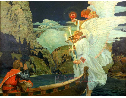 SO IV-520 Frederick Judd Waugh - Rytíř Svatého grálu