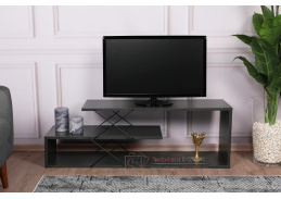 Zigzag stylový TV stolek, antracit