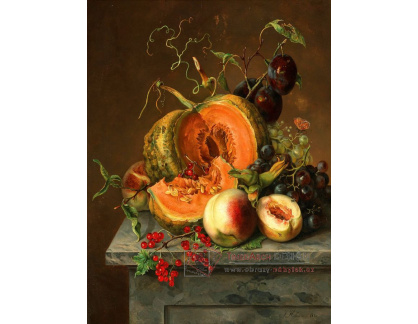 A-4640 Marie Josephine Hellemans - Zátiší s ovocem a dýní