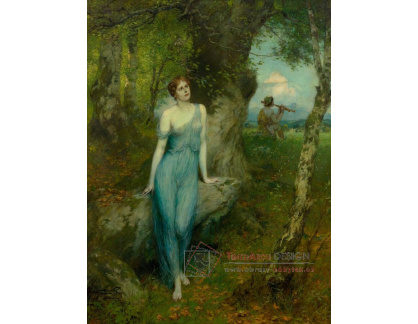 A-7979 Ferdinand Leeke - Nymfa v lese