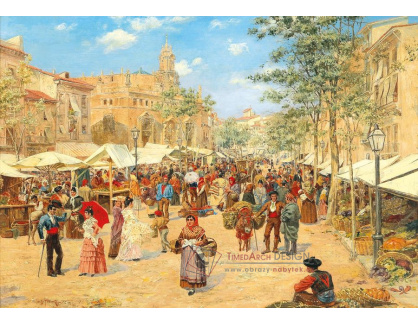 DDSO-4782 Albert Josef Franke - Španělská tržní scéna
