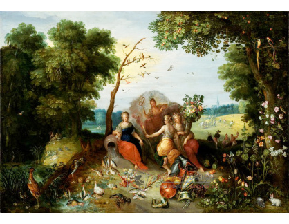 DDSO-5101 Jan Brueghel a Frans Francken - Krajina s alegoriemi čtyř živlů