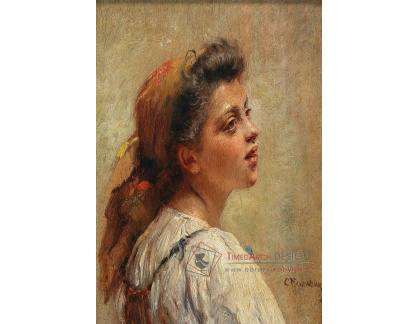 D-8673 Konstantin Makowsky - Portrét mladé dívky