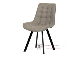 HC-V3066 LAN3, jídelní židle, černá / látka béžová
