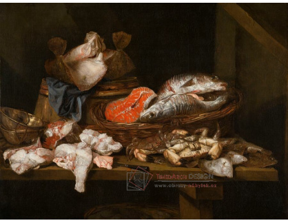 A-1756 Abraham van Beijeren - Zátiší s rybami a korýši